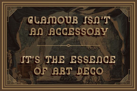 Inline Heritage - Art Deco Font PNG with transparent background - Preview 1