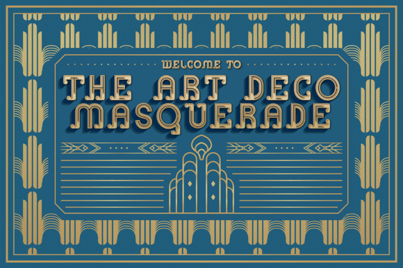 Inline Heritage - Art Deco Font PNG with transparent background - Preview 2