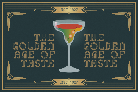 Inline Heritage - Art Deco Font PNG with transparent background - Preview 5