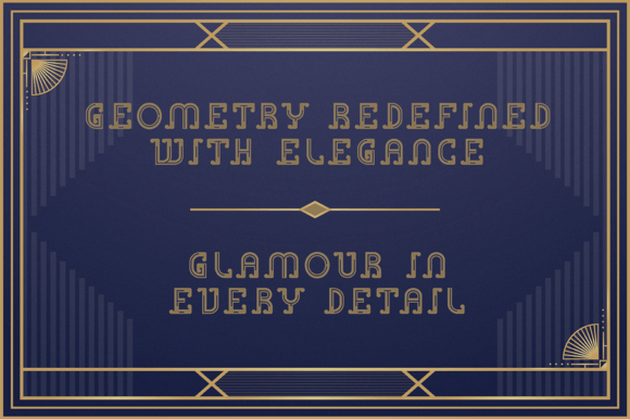 Inline Heritage - Art Deco Font PNG with transparent background - Preview 6