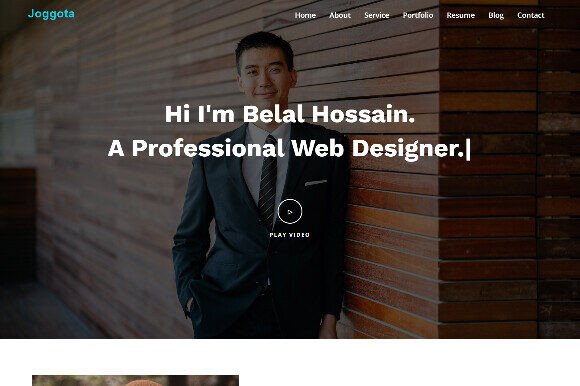 Joggota Personal Portfolio HTML5 Theme