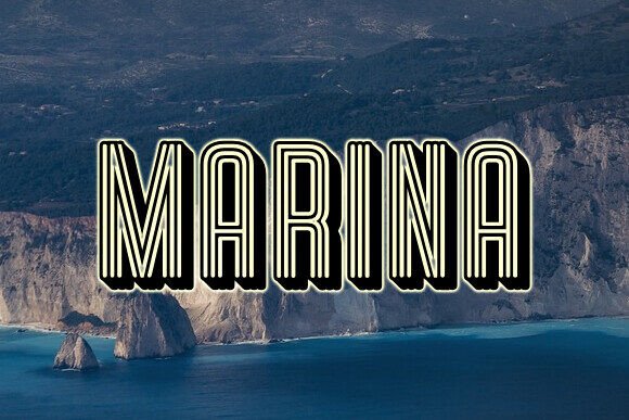 Laguna Font PNG with transparent background - Preview 1