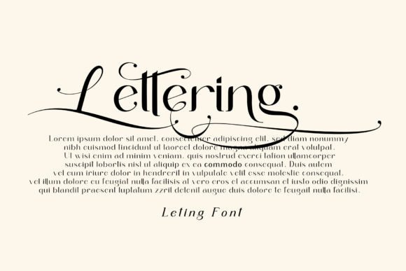 Letings Font PNG with transparent background - Preview 2