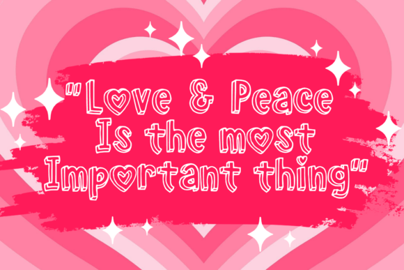 Love 3d Font PNG with transparent background - Preview 2