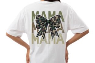 Mama Camo Coquette Bow PNG Graphic by Bumbimluckystore · Creative Fabrica