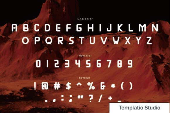 Megavox Font PNG with transparent background - Preview 3