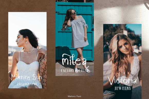 Mehmic Font PNG with transparent background - Preview 3