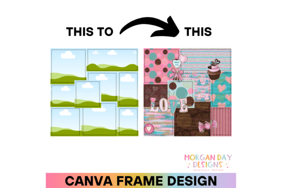Patchwork Seamless Canva Frame Template