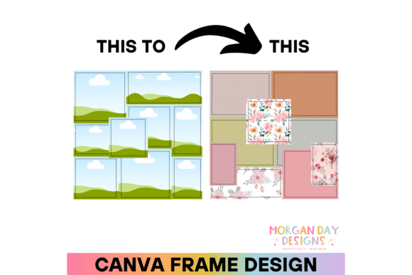 Patchwork Seamless Canva Frame Template