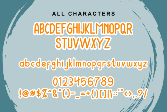 Rafie Font PNG with transparent background - Preview 4