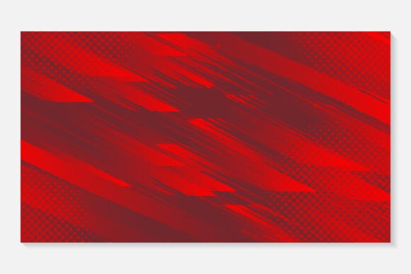 Abstract Red Background with Halftone