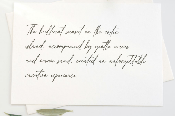 Brilliantly Font - Preview 2