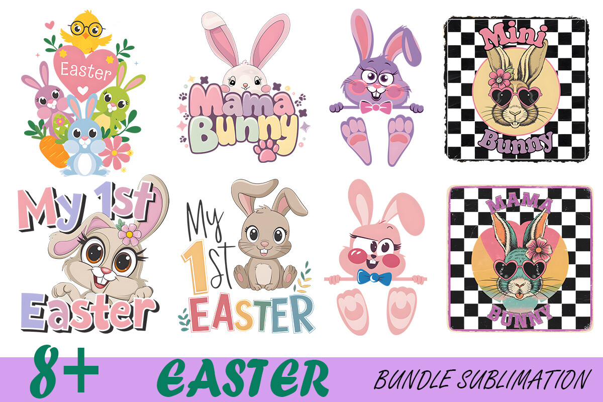Easter Bundle Sublimation Graphic by linhlinhdesign · Creative Fabrica