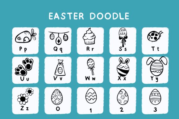Easter Doodle Font - Preview 5