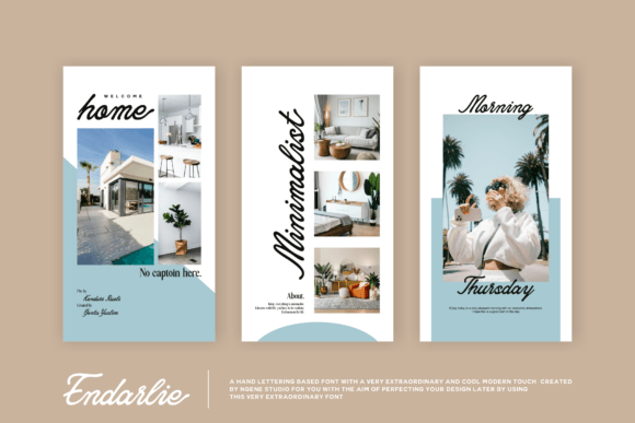 Endarlie Font PNG with transparent background - Preview 5
