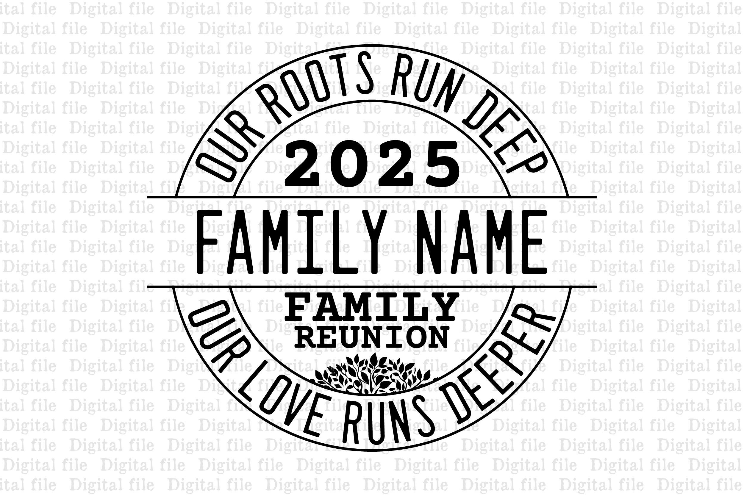 Family Reunion Tree 2025 SVG