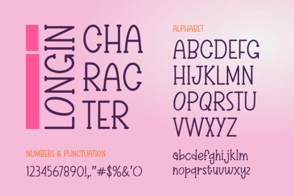 Longin Font PNG with transparent background - Preview 2