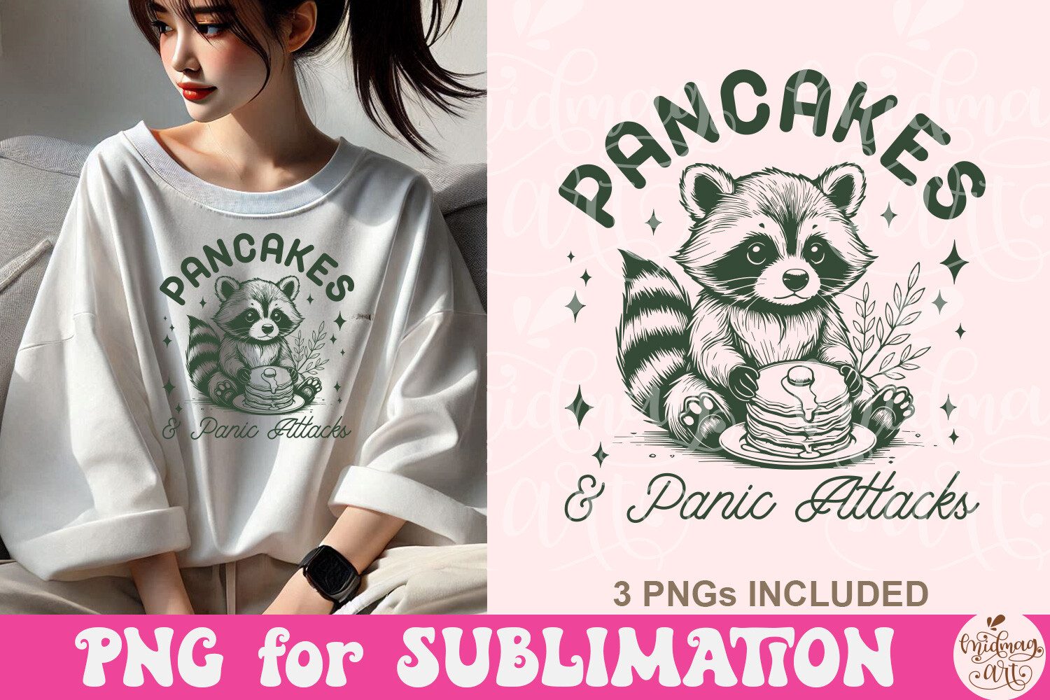 Pancakes and Panic Attacks PNG Graphic by MidmagArt · Creative Fabrica