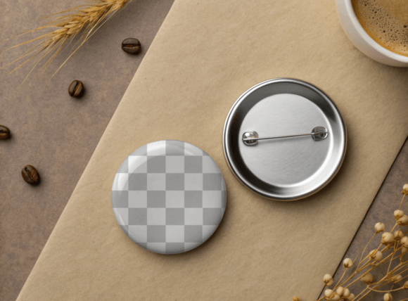 Pin Badge Mockup PNG Metal Badge Mockups Afbeelding Product-proefmodellen Door PrintStarXS