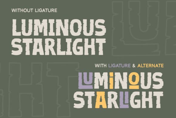 Reliction Font PNG with transparent background - Preview 3