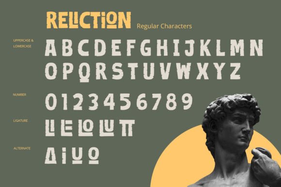 Reliction Font PNG with transparent background - Preview 6