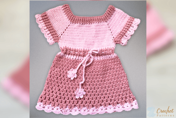 Two-Tone Crochet Baby Dress Pattern