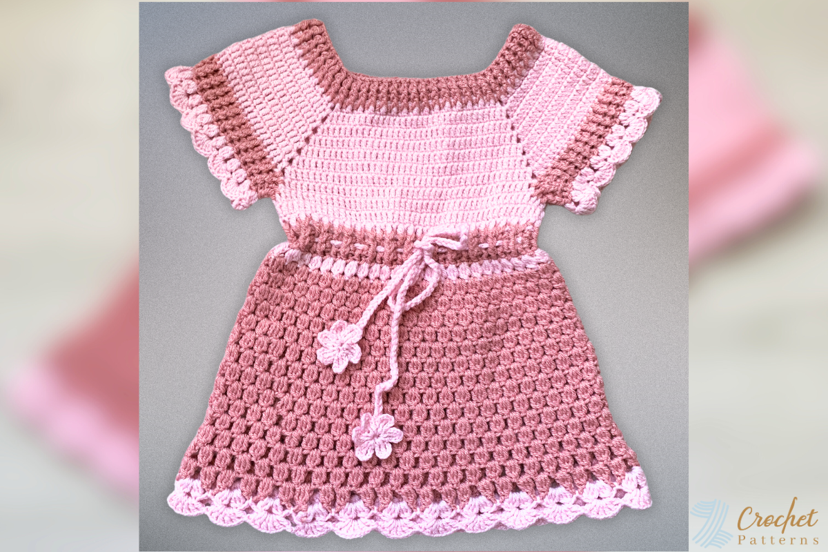Two-Tone Crochet Baby Dress Pattern