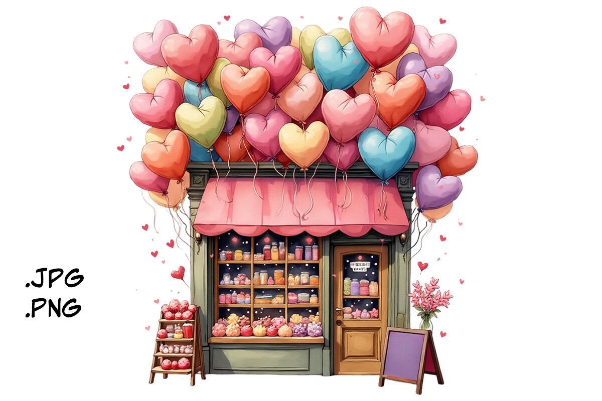 Candy Shop Graphic by Joanna Redesiuk · Creative Fabrica