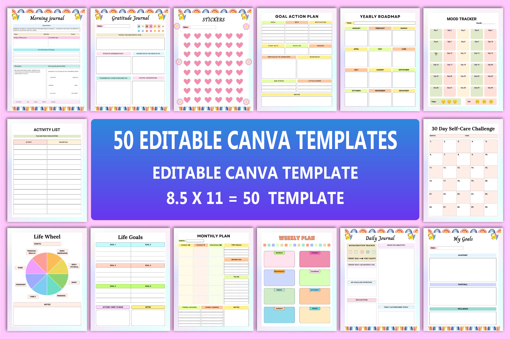 50 Editable Canva Templates Interior Graphic by munjixpro · Creative ...
