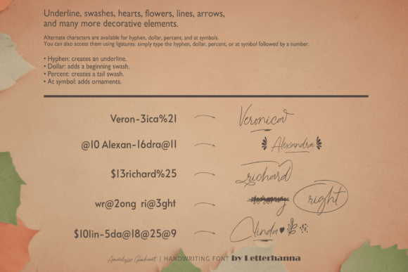 Amarilysse Glowheart Font - Preview 2
