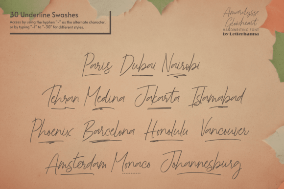 Amarilysse Glowheart Font - Preview 4