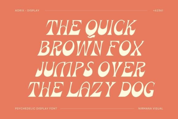 Aorix Psychedelic Font - Preview 1