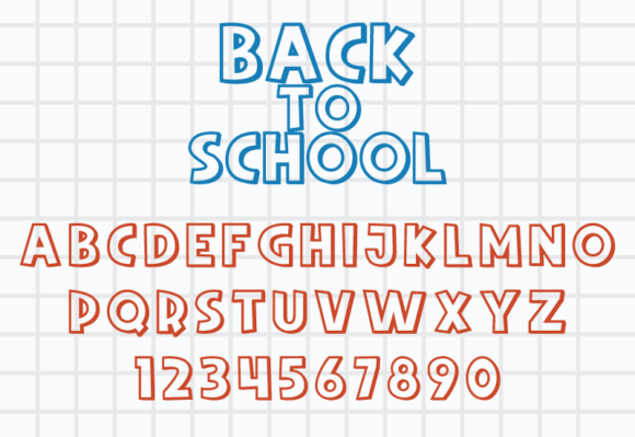 Back to School Font - Preview 1