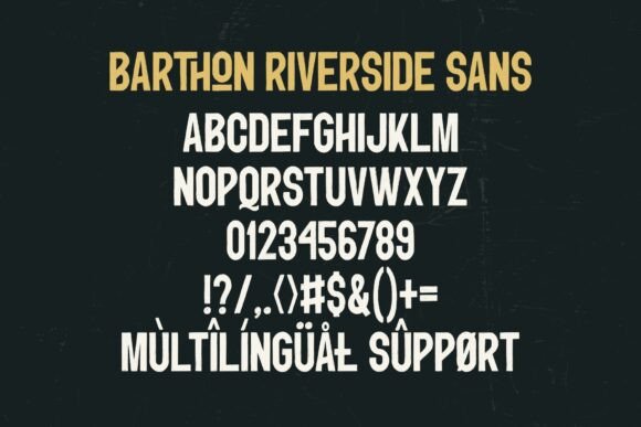 Barthon Riverside Font - Preview 4