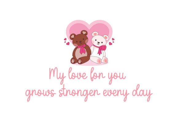 Candy Hearts Font PNG with transparent background - Preview 1