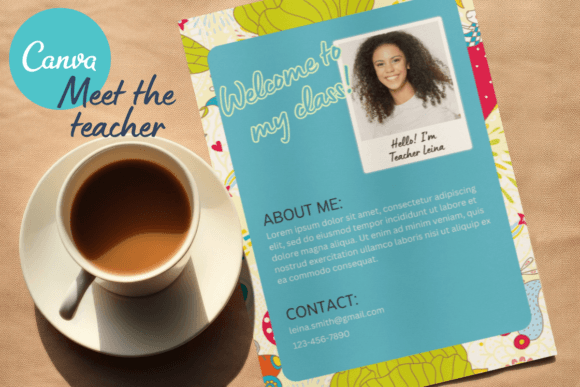 Canva Template Meet the Teacher