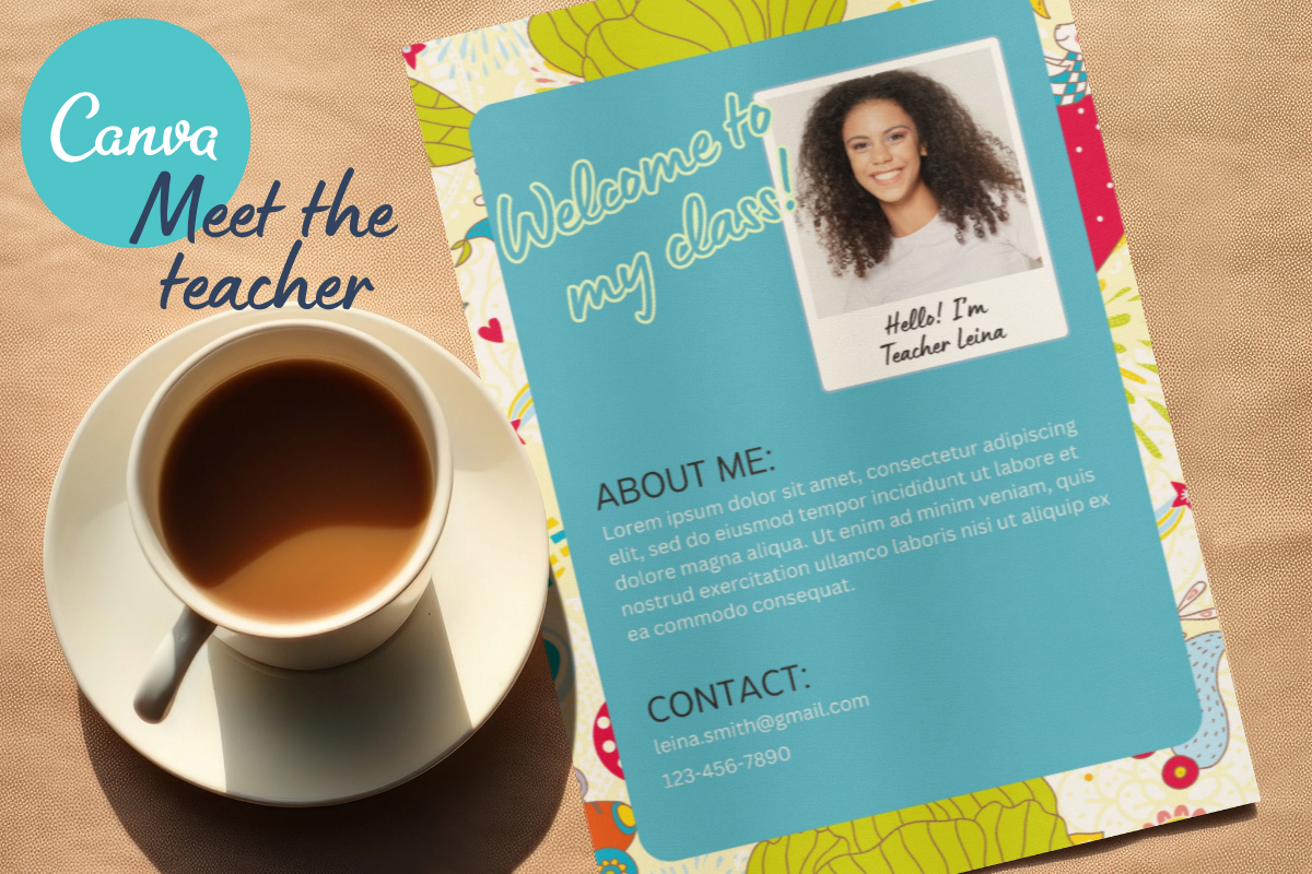 Canva Template Meet the Teacher