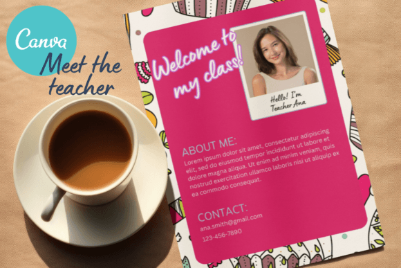 Canva Template Meet the Teacher
