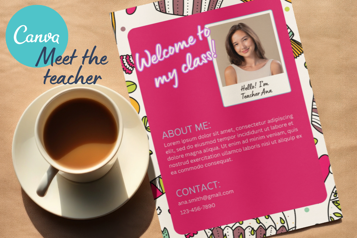 Canva Template Meet the Teacher