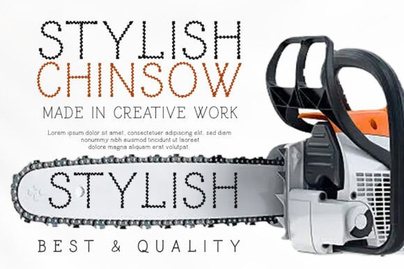 Chainsow Font - Preview 3