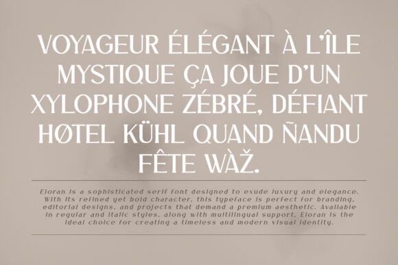 Eloran Font - Preview 1