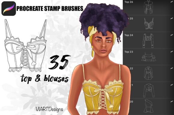 Fashion Tops&blouses Stamp Procreate