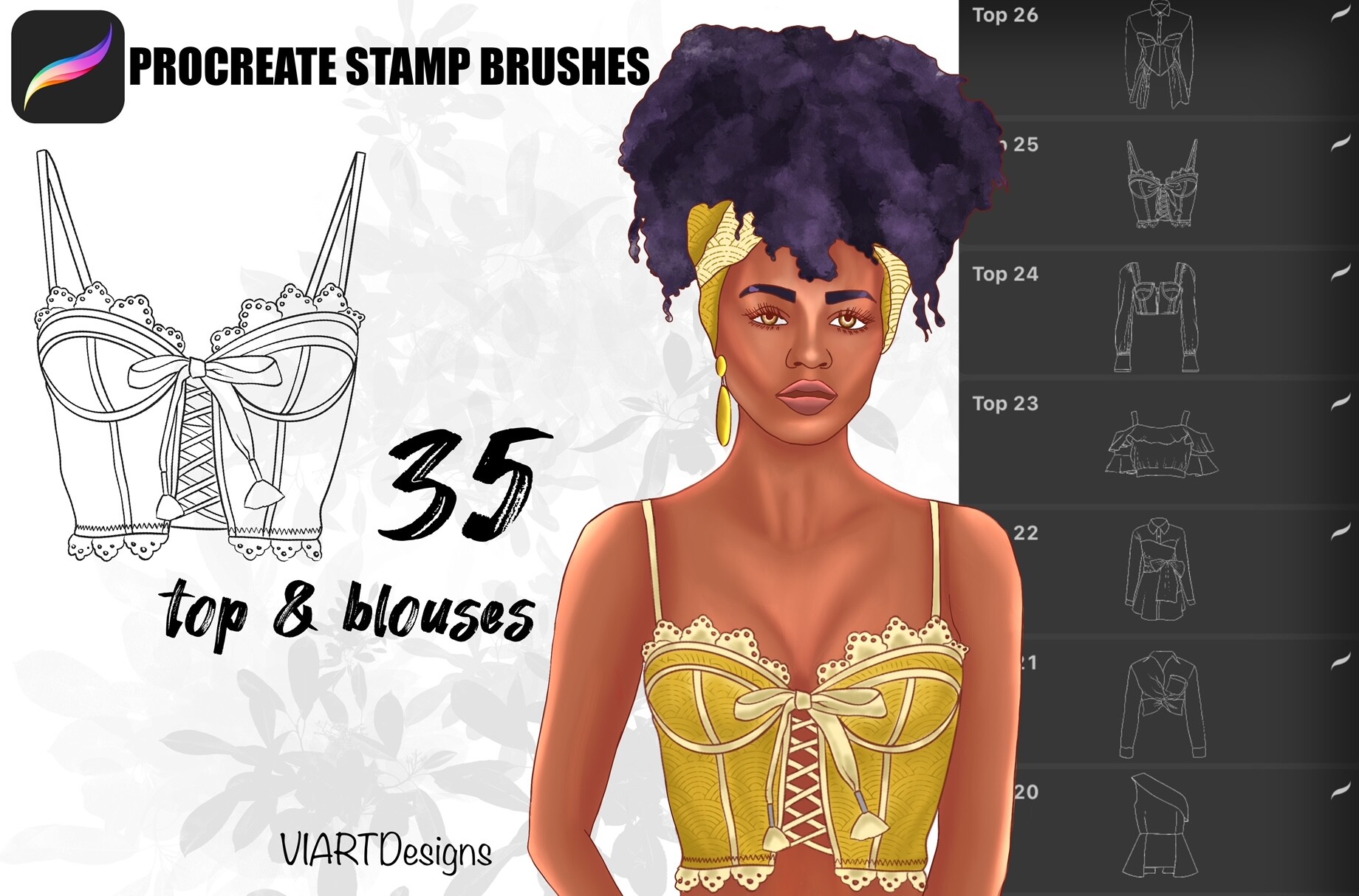 Fashion Tops&blouses Stamp Procreate