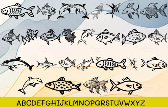 Fish Fish Font - Preview 1