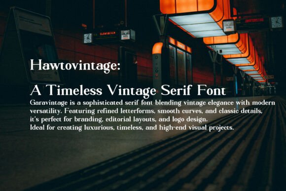 Hawto Vintage Font - Preview 4