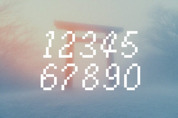 Hikari Byte Font PNG with transparent background - Preview 3