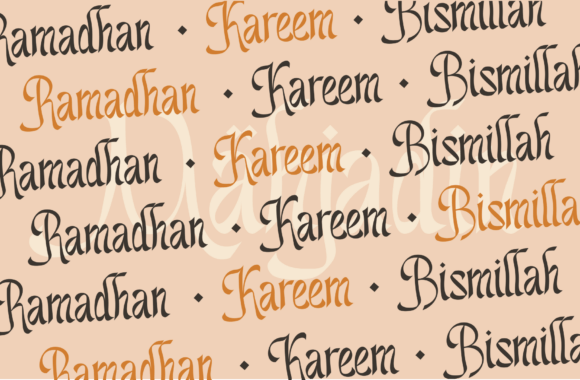 Mahjadin Font PNG with transparent background - Preview 2