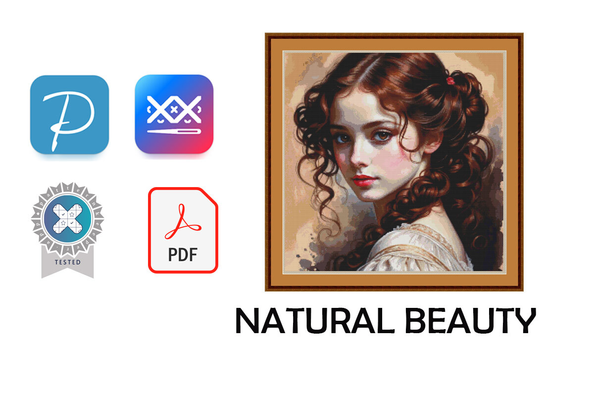 Natural Beauty Cross Stitch Pattern