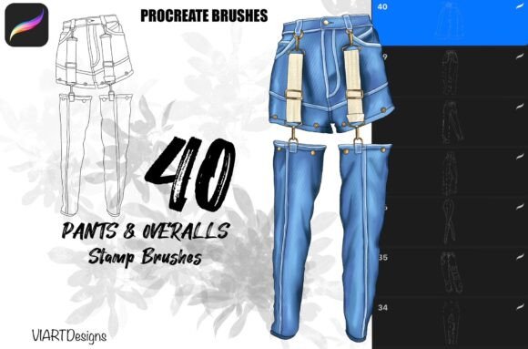 Pants&Overalls Stamps for Procreate