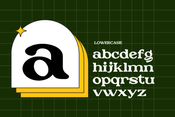Retro Nakjoy Font PNG with transparent background - Preview 3